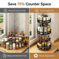 3-Tier Rotating Spice Rack Organizer