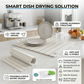 Foldable Diatomite Stone Drying Mat for Kitchen Counter