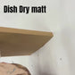 Foldable Diatomite Stone Drying Mat For Kitchen Counter